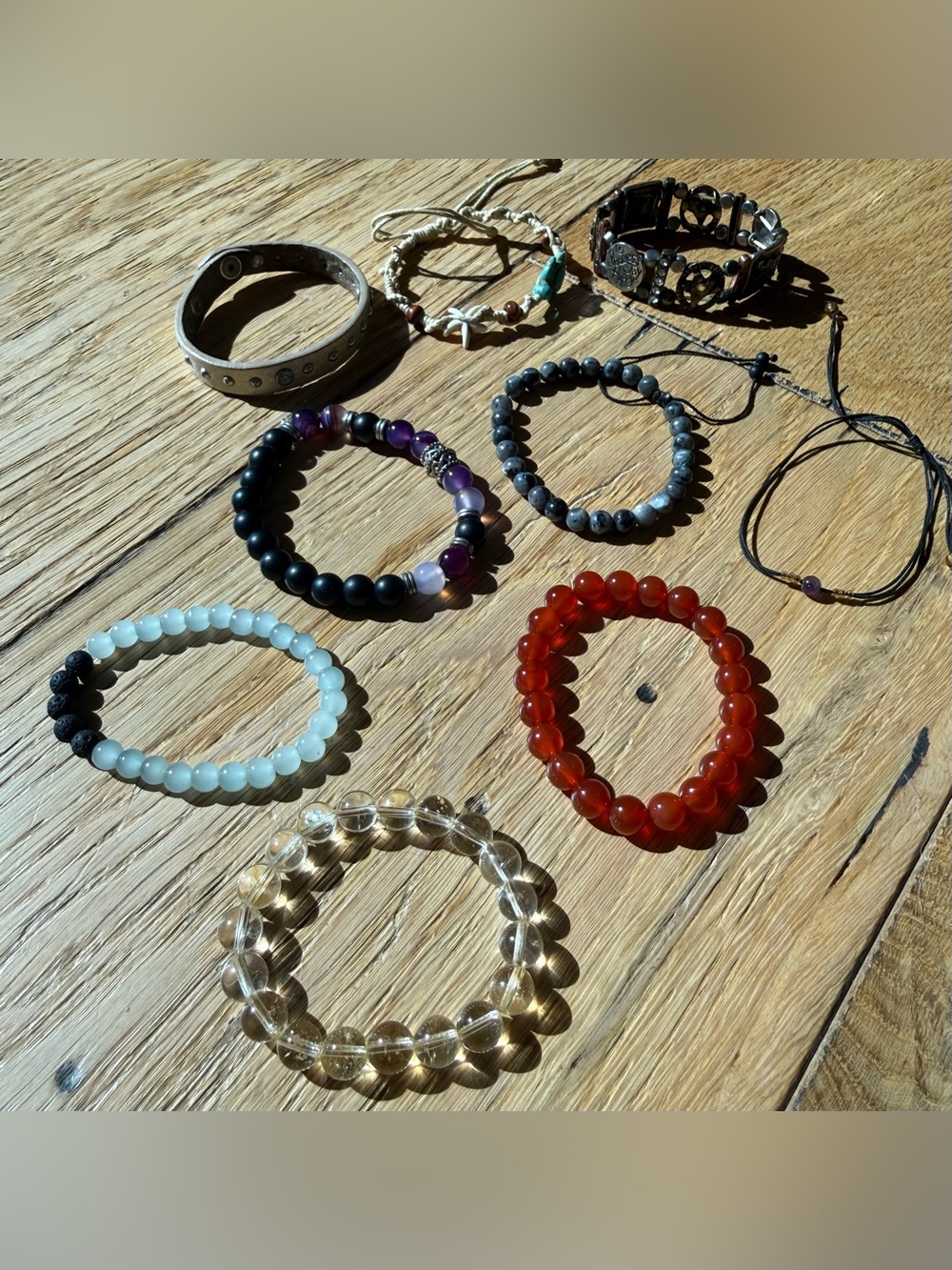 Bracelet bundle- beaded & adjustable